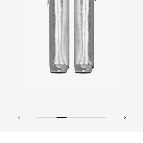 Givenchy shark lock boot silvery silver metallic sz 41 - Picture 10 of 10